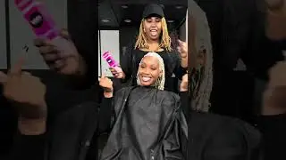 Get into this platinum blonde loc transformation! #locs #blondehair #blondelocs