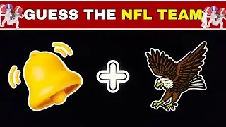 🏈Guess the NFL Team by Emoji 😱 NFL challenge quiz