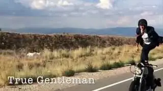 True Gentleman Suits and Motorcycle surfing