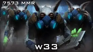 w33 Meepo 7573 MMR | Ranked Gameplay Dota 2