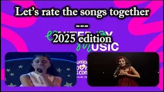 PARTICIPATION OPEN | Let's Rate The Songs Together | 2025 edition | JESC