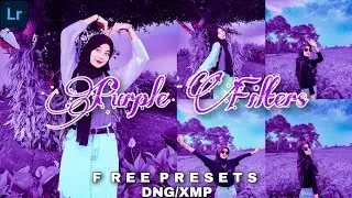 Edit photos for instagram lightroom || Purple tone lightroom preset