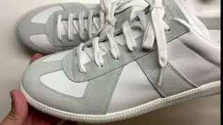 A Few Fair Shoes - Maison Margiela Replica Sneakers in Nappa Leather and Suede