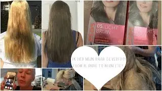 IK HEB MIJN HAAR GEVERFD?! FROM BLONDIE TO BRUNETTE | ThingsJuliaLoves❤️