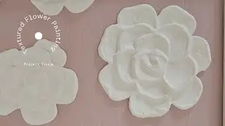 Easy DIY Textured Flower Painting