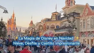 The Magic of Disney at Christmas ✨ &ldquo;Snow, Parade and the Illuminated Castle&rdquo;