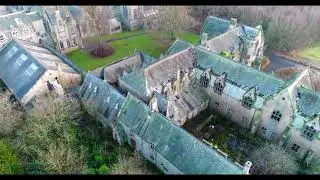 Ushaw college by drone. Co Durham. Abandoned places UK.