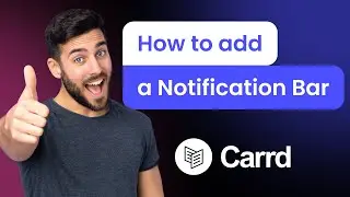How to add a Notification Bar to Carrd