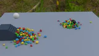 3ds Max pFlow test - driving particles with sound