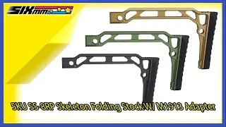 [5KU] SS-8RP Skeleton Folding Stock W/ M1913 Adapter[For 20mm Picatinny Rail Stock Adapter]
