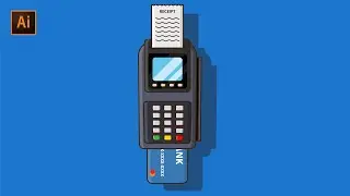 Atm Pos Machine ||  Flat Design Part 1