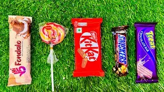 ASMR Most Popular Candys / some lots of colorful rainbow lollipop candy / unpacking chocolate
