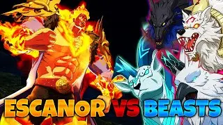 Escanor VS 3 Demonic Beasts | Bird - Deer - Doggos | 7DS GrandCross
