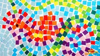 How to make Mosaic? | Paper Mosaic | Paper Mosaic Art | Simple Paper Mosaic | Paper Mosaic Ideas DIY