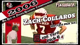 2006 🏈 Zach Collaros 100-yard Pick 6 against Dover Tornadoes in Regional Final | Big Red Flashback