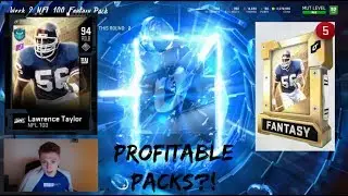 GREATEST PACKS EVER NFL 100 LAWRENCE TAYLOR! 2 FULL LEGEND PULLS | MUT 20