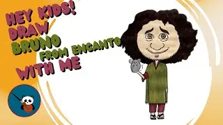 Hey Kids, Draw Bruno, from Encanto, With Me | Easy Step-by-Step Tutorial for Kids