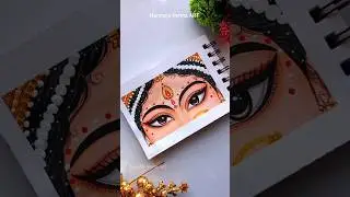 Durga Maa Eyes Drawing 🥰💗✨ #shorts #art #trending #viral