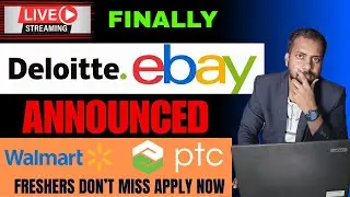 Deloitte Off Campus Hiring Announced | Ebay, Walmart, PTC, Razorpay Jobs  Apply Now