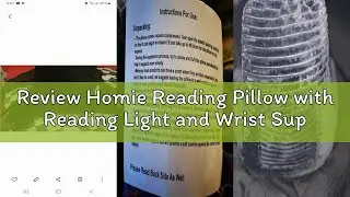 Review Homie Reading Pillow with Reading Light and Wrist Support, Has Arm Rests, and Back Support fo