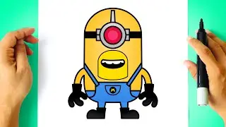 Como DESENHAR o MEGA MINION MEL - C&oacute;mo DIBUJAR a MEGA MINION MEL - Despicable Me 4 - Minions Drawing