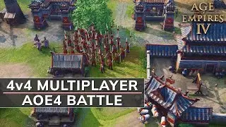 AGE OF EMPİRES 4V4 SOLO AGRESİF OYUN