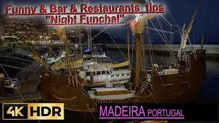 MADEIRA - Night Funchal ✨✨✨ in 4K HDR my first youtube video 😆 🦋 🖐 💢4K #virtualmadeira