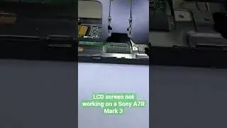 LCD screen not working on a Sony A7R Mark 3 after water splashed on it.