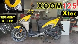 2025 New Hero Xoom Xtec 125 I3S Yellow Color Full Review | Vehicle Future in India