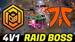 They just can't Kill Him, 4v1 Raid Boss &mdash; FNATIC vs OB Esports x Neon