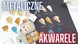 Moje akwarele metaliczne. Gdzie kupić? Cuda od Cactusik Art. Scrapbooking. Cardmaking.