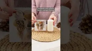 In 5 Minuten mache ich selbst einen Aufdruck auf Kerzen. Ohne Drucker!