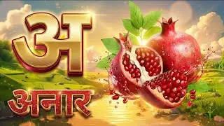 **अ से अनार, आ से आम, क से कबूतर, ख से खरगोश, ज्ञ से ज्ञानी | हिंदी वर्णमाला | Kids Learning Video**