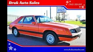 1979 Ford Mustang * Fox Body * Low Miles * Test Drive & Walk Around * www.DrukAutoSales.com