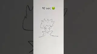 How To Draw Trunks In 10 sec, 10 mins, 1 hr #art #dragonball #trunks #goku #trending #shorts #anime