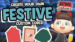 Making WINTER custom codes 🎄🎁 Custom Code Design ⭐ ACNH Advent Day 13
