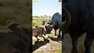 Epic Showdown: Yak Bree vs. The Strange-Faced Lion! 🦁⚡ | Clash of Mystery & Power!#shorts #reels