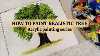 How to paint realistic tree 🌲 lesson 8 l complete guide l 