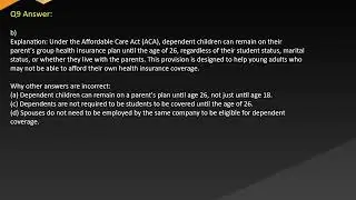 Delaware Healthcare Insurance Exam Free Practice Questions