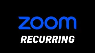 How To Set Up Recurring Meeting - Zoom