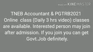 Tneb accountant &PGTRB commerce