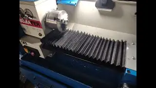 Como fazer protetor de barramento sanfonado caseiro para torno e fresadora.