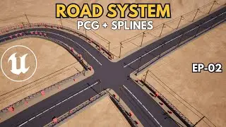 Sistema de carreteras con Landscape Splines y PCG en Unreal Engine 5.7 | EP 02 Barandas y Postes