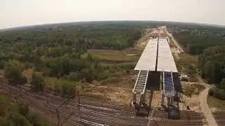 DRON in action - Autostrada A1 Ł&oacute;dź - Highway - Olechow ᴴᴰ