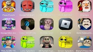 ROBLOX: ESCAPE MISS ANI-TRON,MR FUNNY'S TOYSHOP,TOBY'S HOSPITAL,LIME SPLANKI'S,SIMON SPLANKI'S...