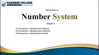 Gardner College (College Students) Class 3 (Part 4)