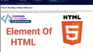 Element Tag in HTML