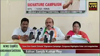 &ldquo;Vote Chor Gaddi Chhodd&rdquo; Signature Campaign- Congress Highlights Voter List Irregularities