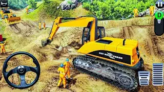 Mega Machines Road Construction - Uphill Road Builder Simulator - Android Gameplay
