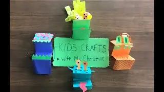 Kids Crafts with Ms. Christine - Episode 2 (Paper Monster Puppets)